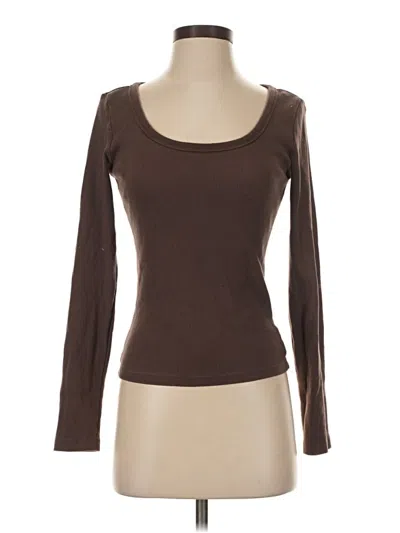 Pre-owned Universal Thread Long Sleeve T-shirt In Brown