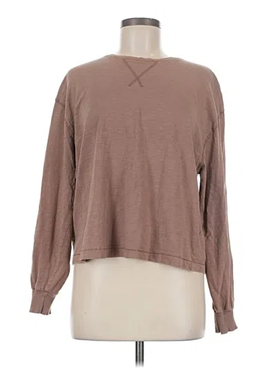 Pre-owned Universal Thread Long Sleeve T-shirt In Brown