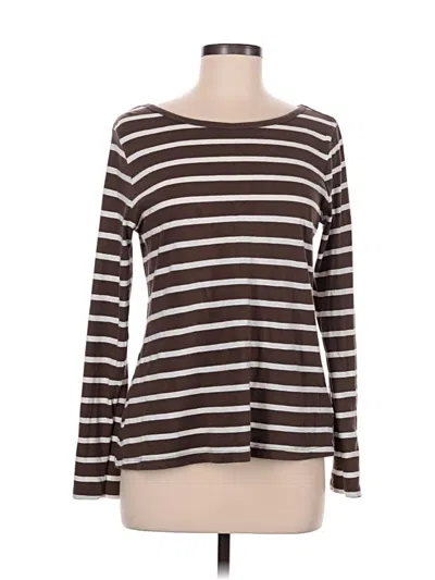 Pre-owned Universal Thread Long Sleeve T-shirt In Brown