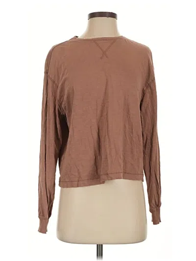 Pre-owned Universal Thread Long Sleeve T-shirt In Brown
