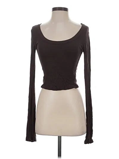 Pre-owned Universal Thread Long Sleeve T-shirt In Brown