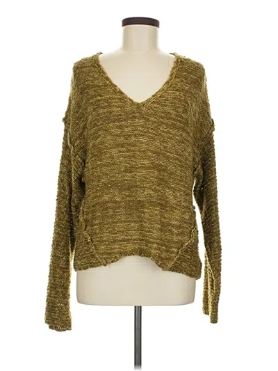Pre-owned Universal Thread Long Sleeve T-shirt In Gold