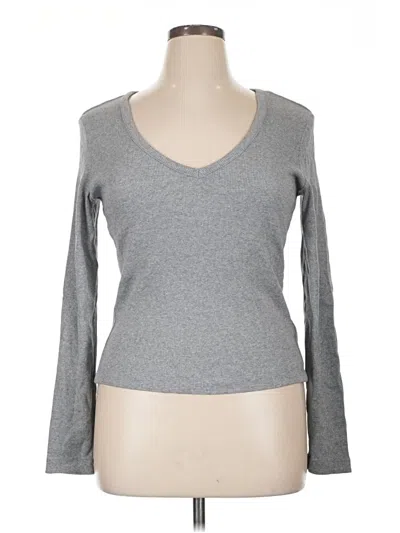 Pre-owned Universal Thread Long Sleeve T-shirt In Gray