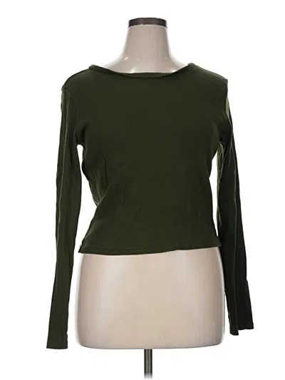Pre-owned Universal Thread Long Sleeve T-shirt In Green