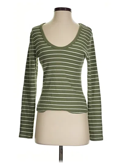Pre-owned Universal Thread Long Sleeve T-shirt In Green