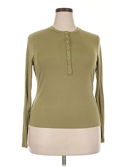Pre-owned Universal Thread Long Sleeve T-shirt In Green