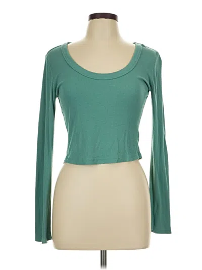 Pre-owned Universal Thread Long Sleeve T-shirt In Green