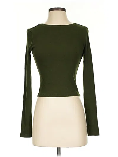 Pre-owned Universal Thread Long Sleeve T-shirt In Green
