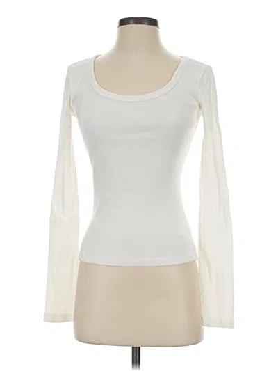 Pre-owned Universal Thread Long Sleeve T-shirt In Ivory
