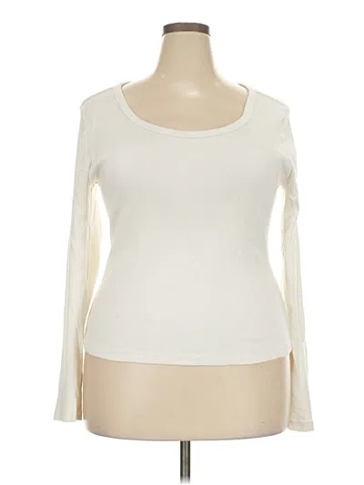 Pre-owned Universal Thread Long Sleeve T-shirt In Ivory