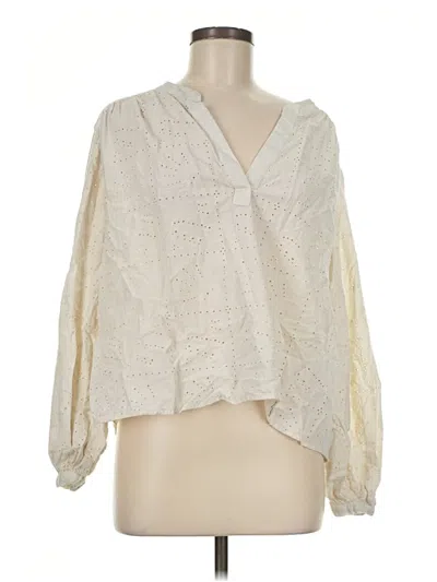 Pre-owned Universal Thread Long Sleeve T-shirt In Ivory