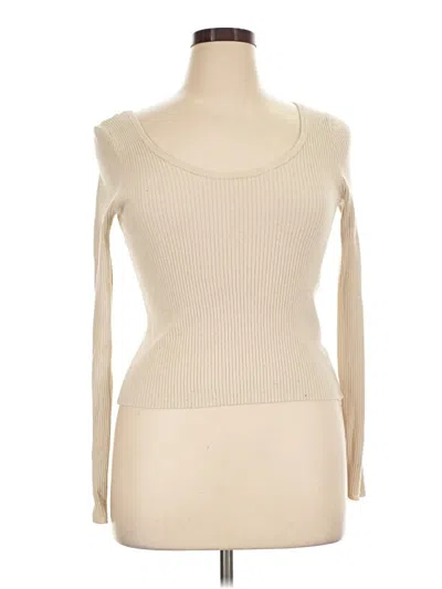 Pre-owned Universal Thread Long Sleeve T-shirt In Ivory