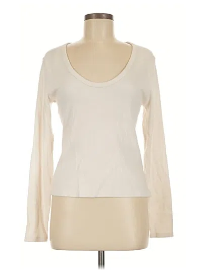 Pre-owned Universal Thread Long Sleeve T-shirt In Ivory