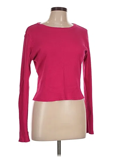 Pre-owned Universal Thread Long Sleeve T-shirt In Pink
