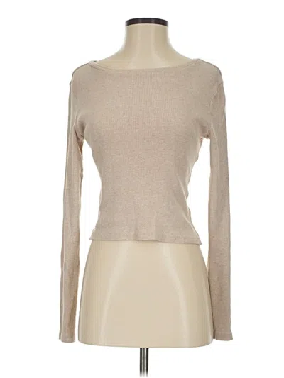Pre-owned Universal Thread Long Sleeve T-shirt In Tan