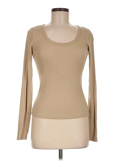 Pre-owned Universal Thread Long Sleeve T-shirt In Tan