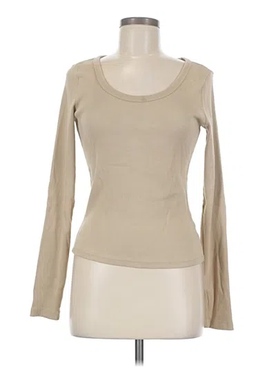 Pre-owned Universal Thread Long Sleeve T-shirt In Tan