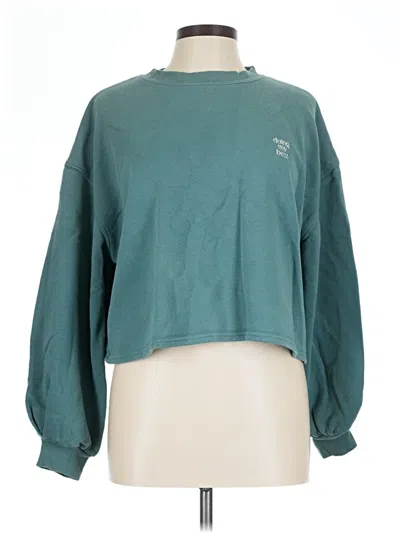 Pre-owned Universal Thread Long Sleeve T-shirt In Teal