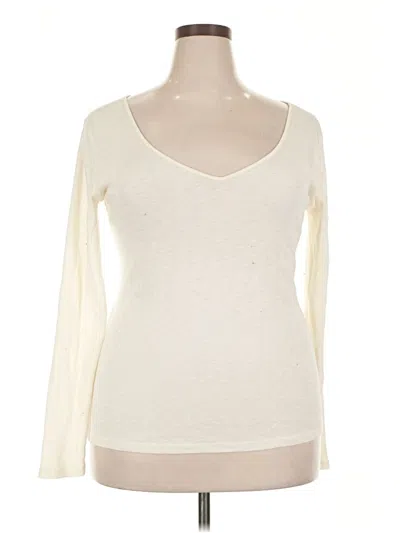 Pre-owned Universal Thread Long Sleeve T-shirt In White