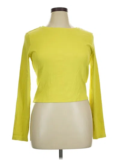 Pre-owned Universal Thread Long Sleeve T-shirt In Yellow