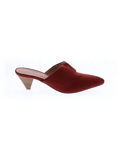 Pre-owned Universal Thread Mule/clog In Burgundy