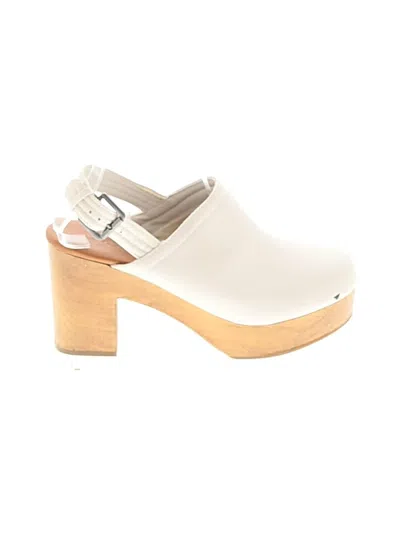Pre-owned Universal Thread Mule/clog In White