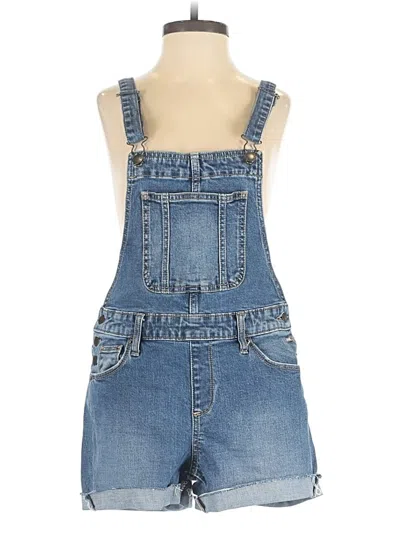 Pre-owned Universal Thread Overall Shorts In Blue