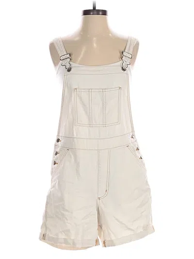 Pre-owned Universal Thread Overalls In Ivory