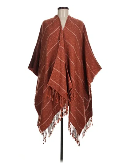 Pre-owned Universal Thread Poncho In Brown