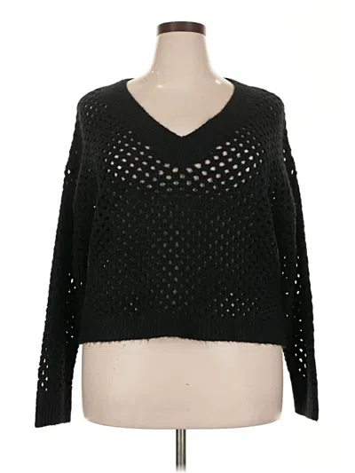 Pre-owned Universal Thread Pullover Sweater In Black