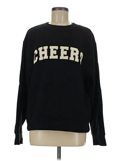 Pre-owned Universal Thread Pullover Sweater In Black