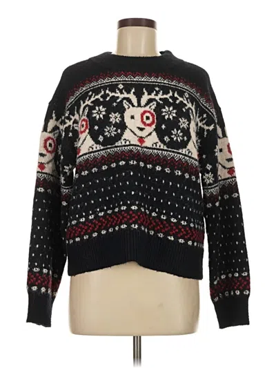 Pre-owned Universal Thread Pullover Sweater In Black