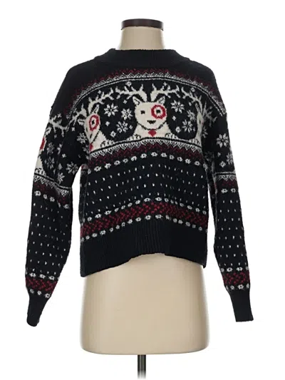 Pre-owned Universal Thread Pullover Sweater In Black