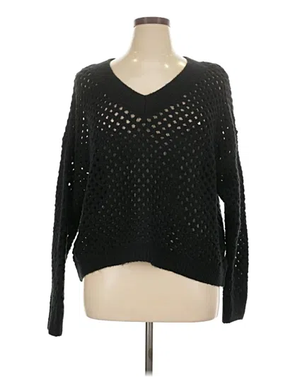 Pre-owned Universal Thread Pullover Sweater In Black