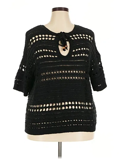 Pre-owned Universal Thread Pullover Sweater In Black