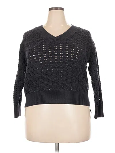 Pre-owned Universal Thread Pullover Sweater In Black
