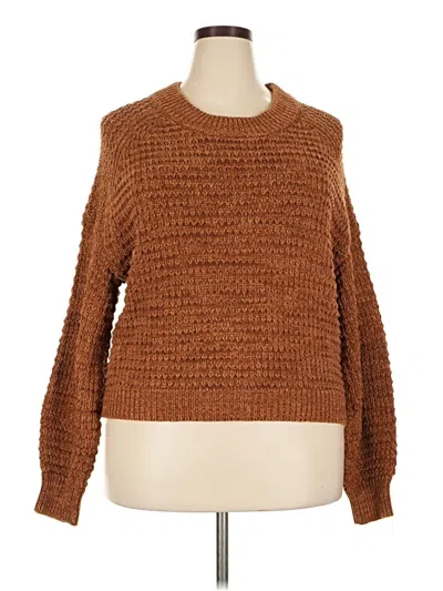 Pre-owned Universal Thread Pullover Sweater In Brown