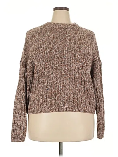 Pre-owned Universal Thread Pullover Sweater In Brown