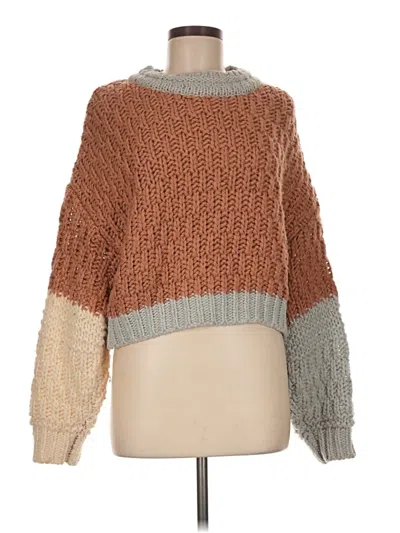 Pre-owned Universal Thread Pullover Sweater In Brown