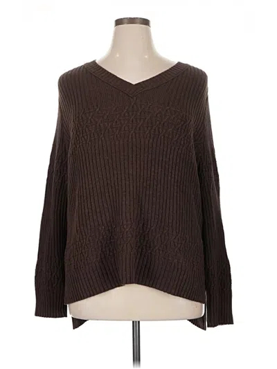 Pre-owned Universal Thread Pullover Sweater In Brown