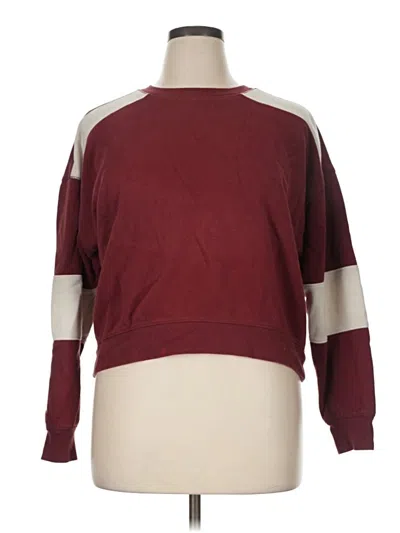 Pre-owned Universal Thread Pullover Sweater In Burgundy