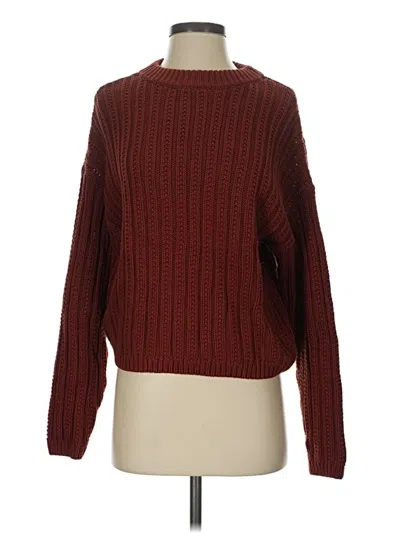 Pre-owned Universal Thread Pullover Sweater In Burgundy