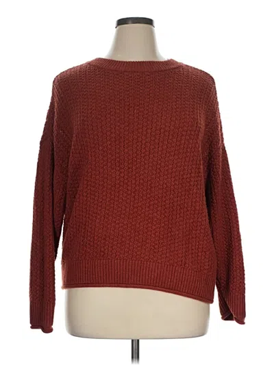Pre-owned Universal Thread Pullover Sweater In Burgundy