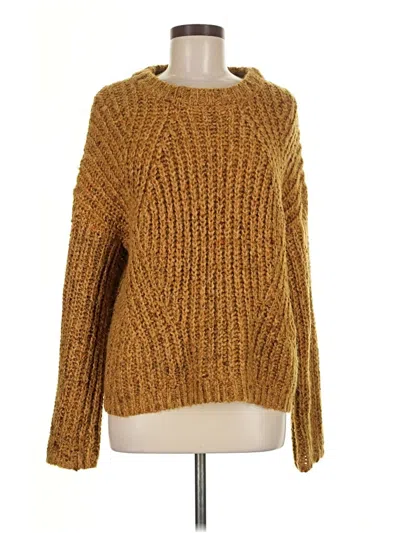 Pre-owned Universal Thread Pullover Sweater In Gold