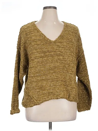 Pre-owned Universal Thread Pullover Sweater In Gold