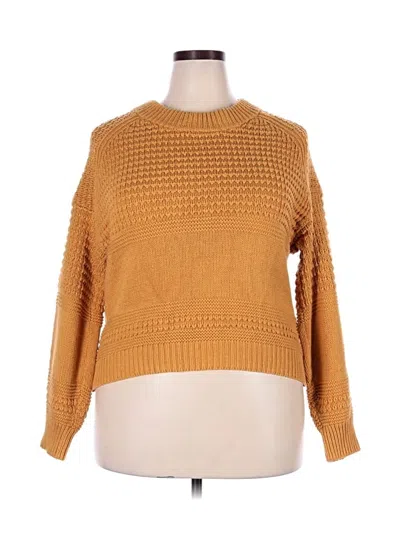Pre-owned Universal Thread Pullover Sweater In Gold