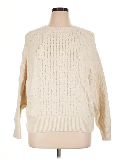 Pre-owned Universal Thread Pullover Sweater In Ivory