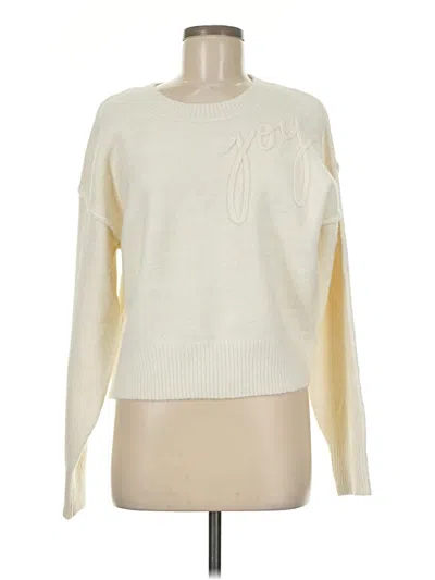 Pre-owned Universal Thread Pullover Sweater In Ivory