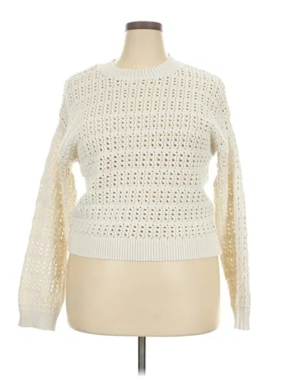 Pre-owned Universal Thread Pullover Sweater In Ivory