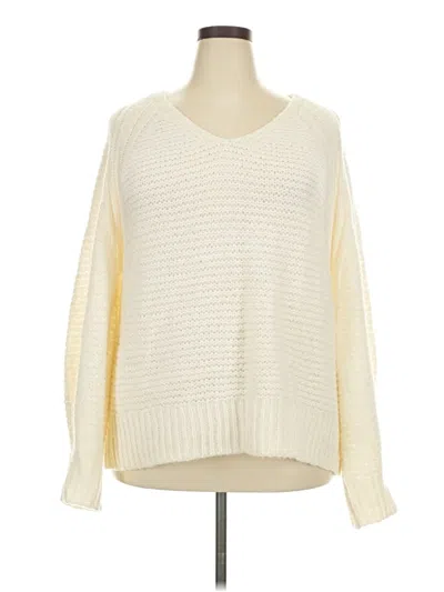 Pre-owned Universal Thread Pullover Sweater In Ivory